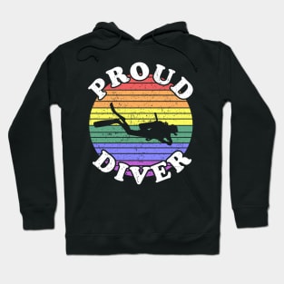 Retro LGBT Proud Scuba Diver Hoodie